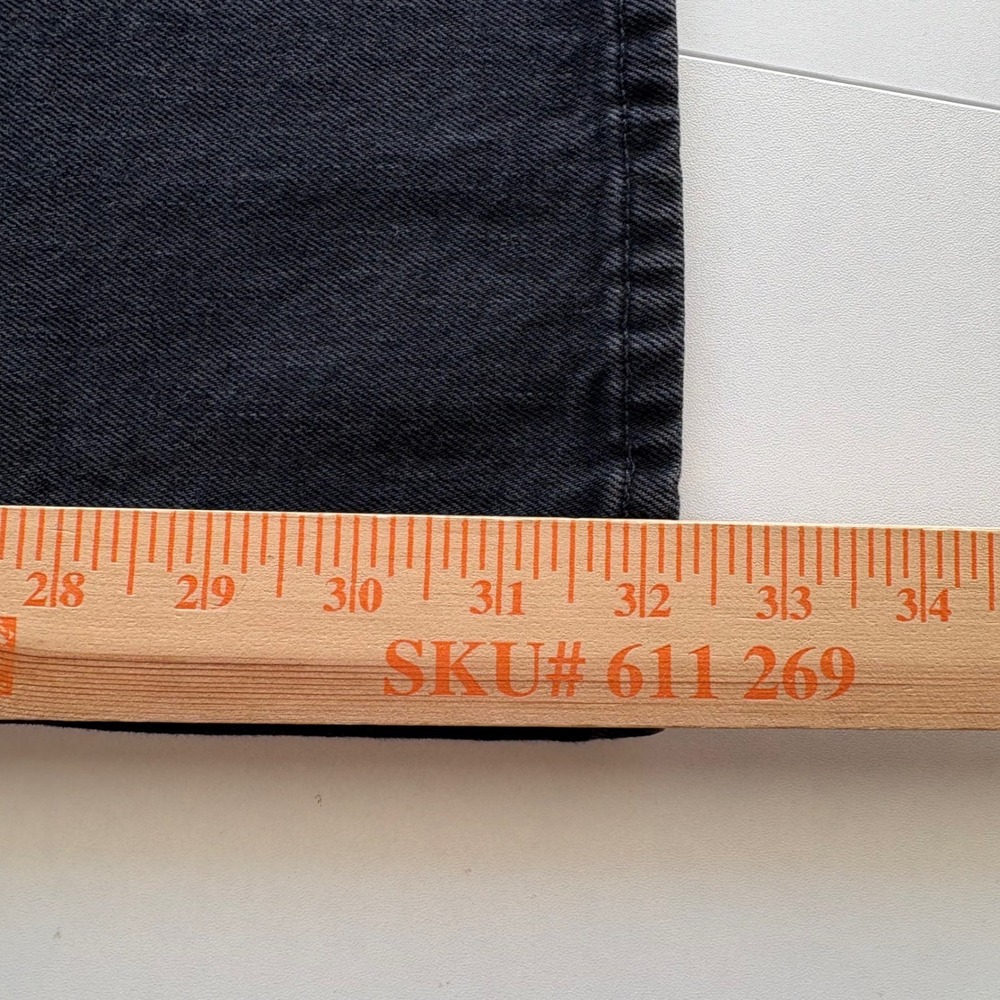 Madewell Wide Leg Trouser Women 26 Black Denim High Rise Jeans NS792 - Picture 12 of 13
